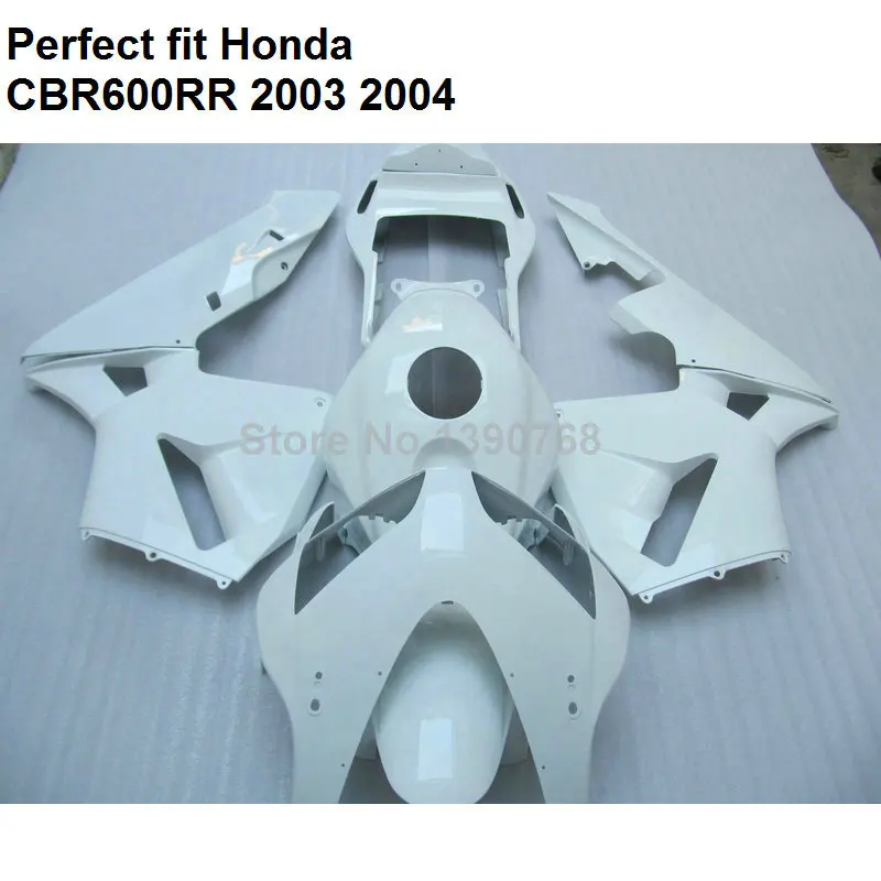 Высококачественный обтекатель ABS для Honda white CBR 600RR 2003 2004 комплект обтекателей CBR600RR