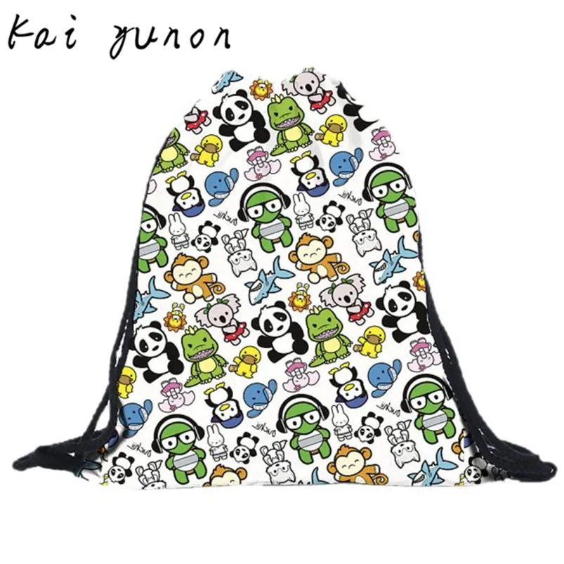 

kai yunon 2016 Unisex Backpacks 3D Printing Bags Drawstring Backpack Sep 8
