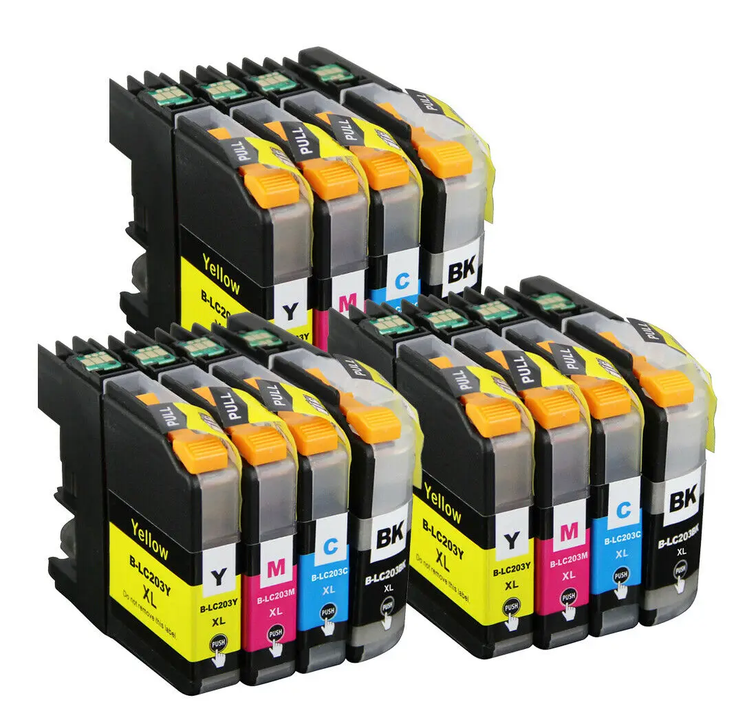 

12x LC203 XL LC201 Ink Jet Cartridge Compatible for Brother MFC-J4620DW MFC-J4320DW MFC-J4420DW American printer version only