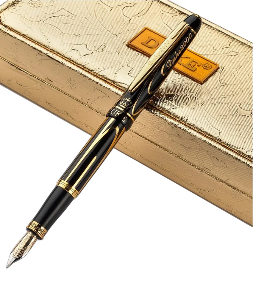 

Gold Fountain pen M 14 K Solid Gold Nib DUKE 89A Free Shipping