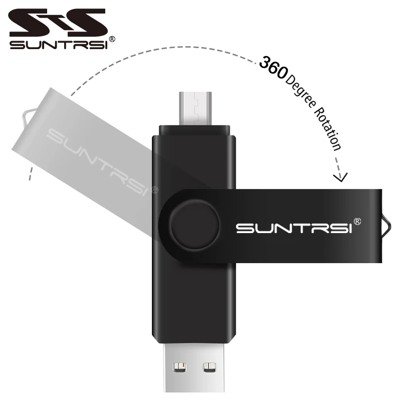 Suntrsi OTG накопитель 4 ГБ 8 ГБ для смартфона USB флешка 16 ГБ 32 Гб Флешка USB палка для ПК реальная емкость 64 ГБ Гб Бесплатная доставка