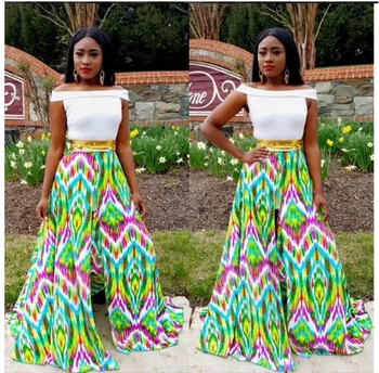 

Printed women's dress without belt, one-line collar and off-the-shoulder dress nightclub dress H9207 Fashion ladies dress