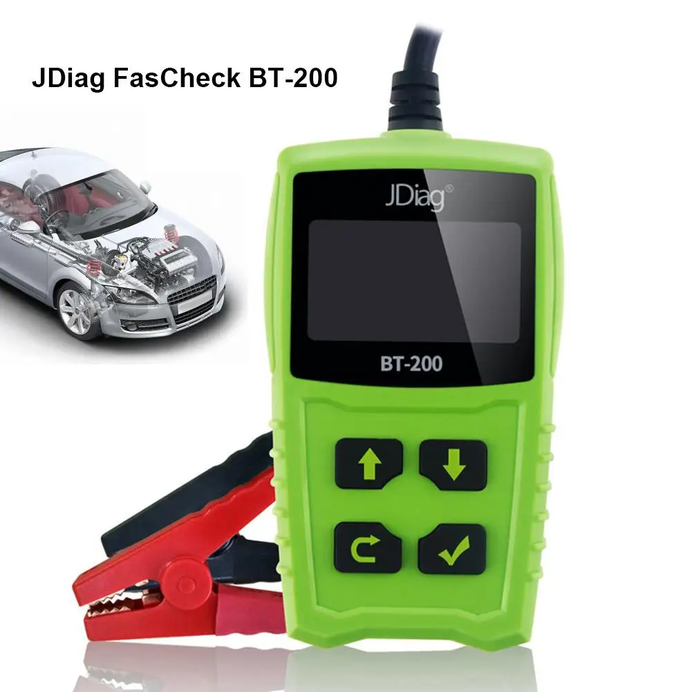 

JDiag FasCheck BT200 12V Auto Battery Tester Car Cranking And Charging System Test Scan Tool Battery Analyzer Diagnostic Tool