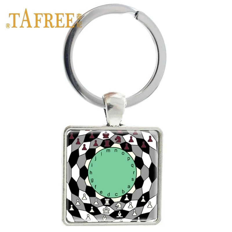 TAFREE, винтажный брелок с надписью «I Love Chess», подарок, детские игрушечные шахматы, брелок для ключей, Международный шахматный автомобиль, брелок для мужчин, брелок, ювелирное изделие CH57 - Цвет: CH62