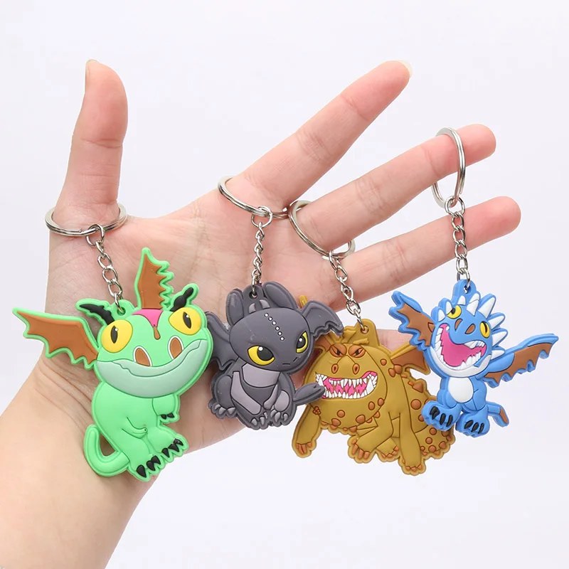 

How to Train Your Dragon Keychain Figure Night fury PVC Key Chains Key Ring Pendants Toys 5-8cm