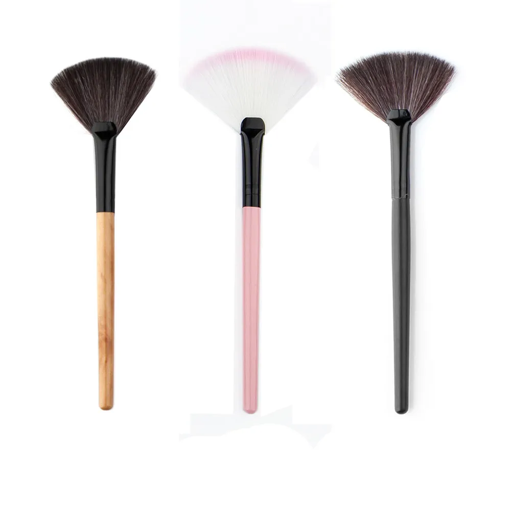 

2019 New Arrival 3 Color Fan Shape Make Up Brushes 1PC Soft Beauty Makeup Brushes for Face Powder Foundation Cosmetic Tools