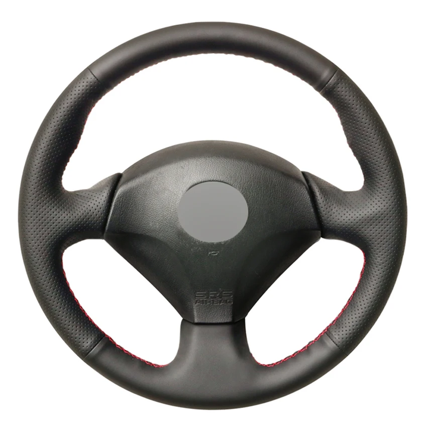 

Black PU Faux Leather Hand-stitched Car Steering Wheel Cover for Honda S2000 2000-2008 Civic Si 2002-2004 Acura RSX Type-S 2005