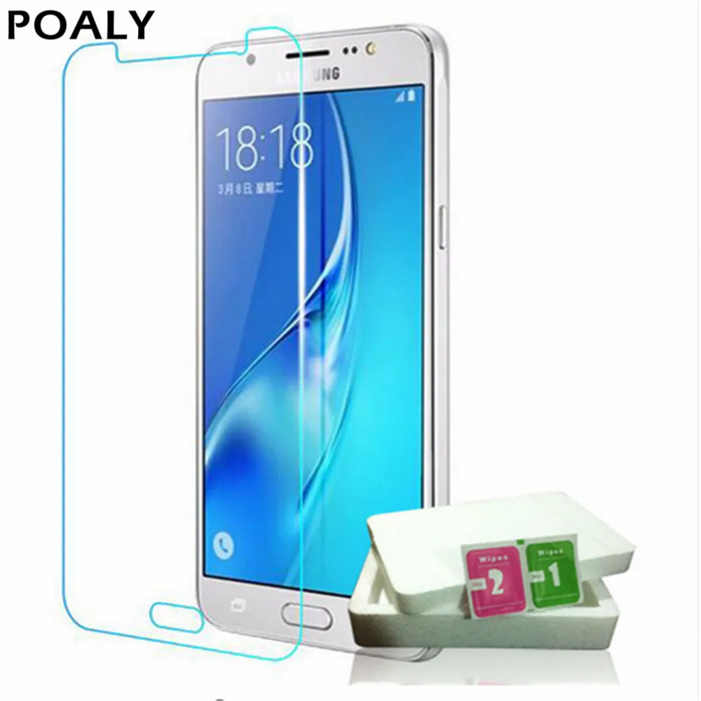POALY Оригинальное закаленное стекло для Samsung Galaxy S7 S6 A3 A5 2016 J1 J3 J5 J7 Prine Премиум