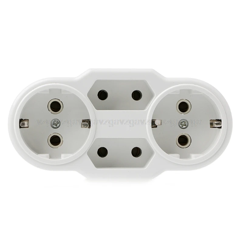 European Type Conversion Plug 1 TO 4 Way EU Standard Power Adapter Socket 16A Travel Plugs AC