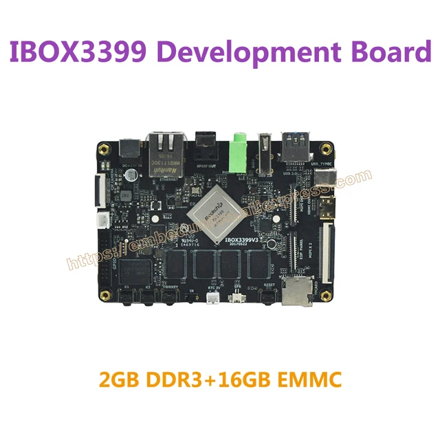 IBOX3399 Development Board RK3399 ARM Cortex A72*2+Cortex A53*4,2.0GHz