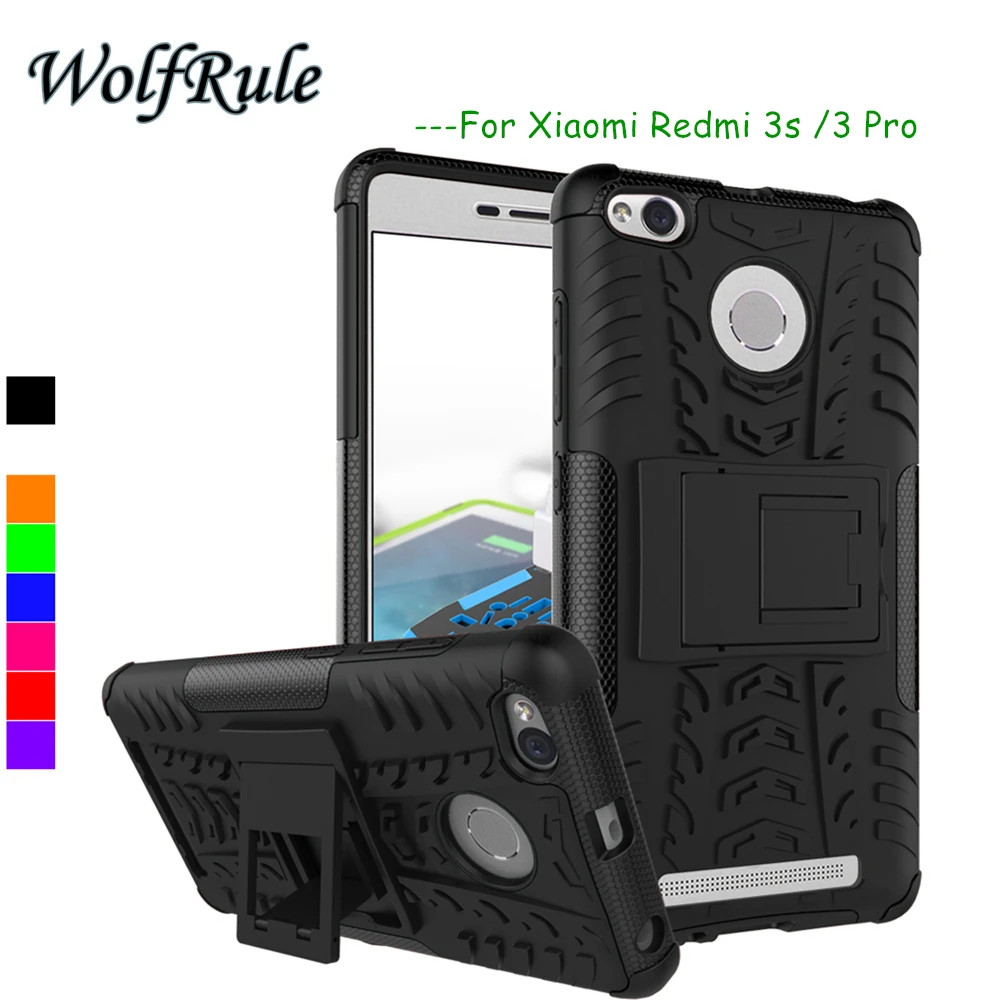 WolfRule чехол Xiaomi Redmi 3s противоударный ТПУ + PC для телефона 3 Pro &lt|case xiaomi redmi|case for xiaomicase