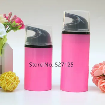 

50ml/80ml red Empty Cosmetic Portable Treatment Pump Travel Airless Bottles,moisturizer/facial water/lotion container