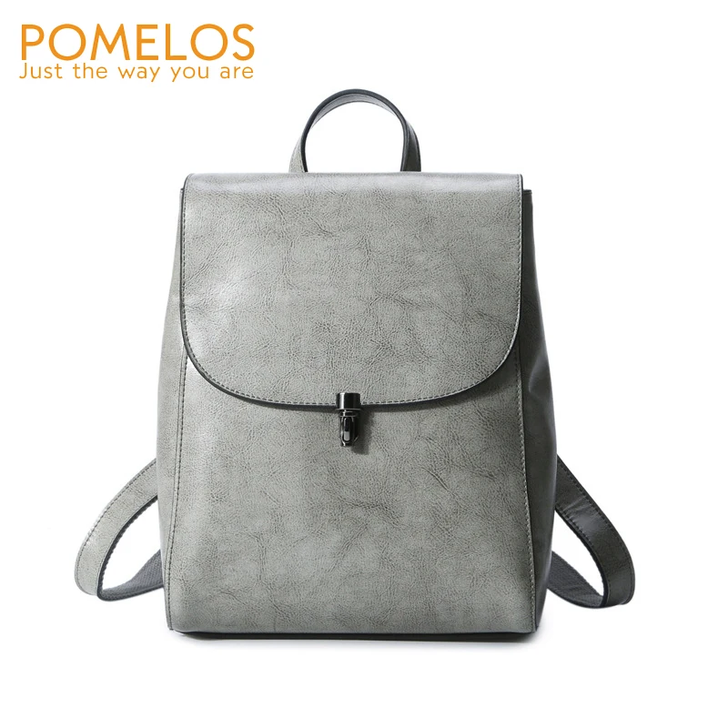 

POMELOS Women Backpack Genuine Leather New Arrival High Quality Fashion Urban Backpack For Girls School Bags Backpack Woman 2018