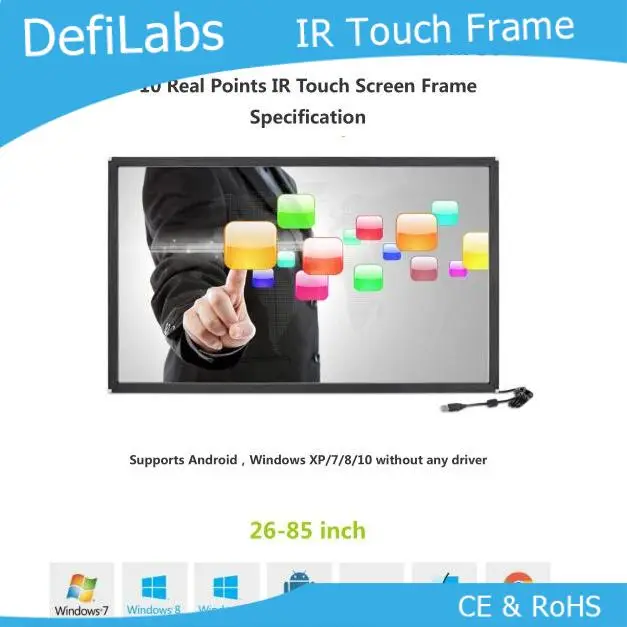 

DefiLabs UD VERSION 32 Inch 10 points IR multi Touch Frame