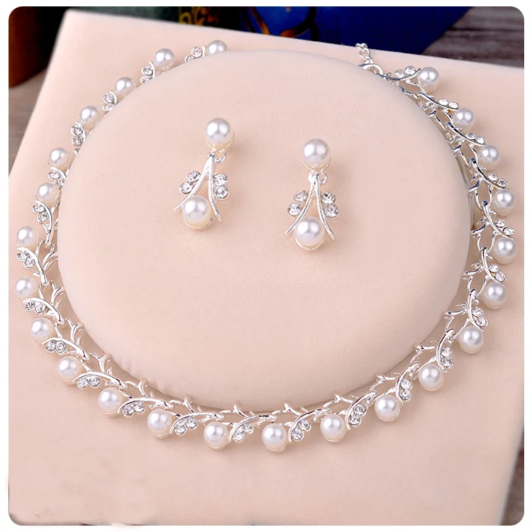 Bridal Necklace Pearl Korean Princess Perform White Accessory Sweet