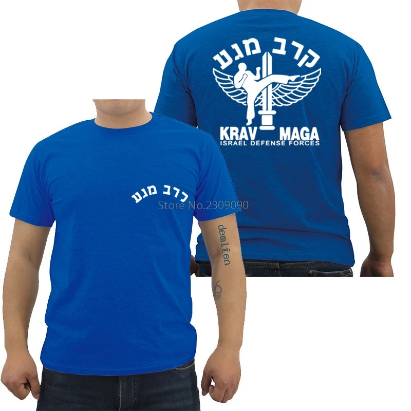 Israel Krav Футболка "мага" Мужская модная хлопковая футболка с коротким рукавом повседневные Хип-хоп футболки Harajuku уличная одежда для фитнеса