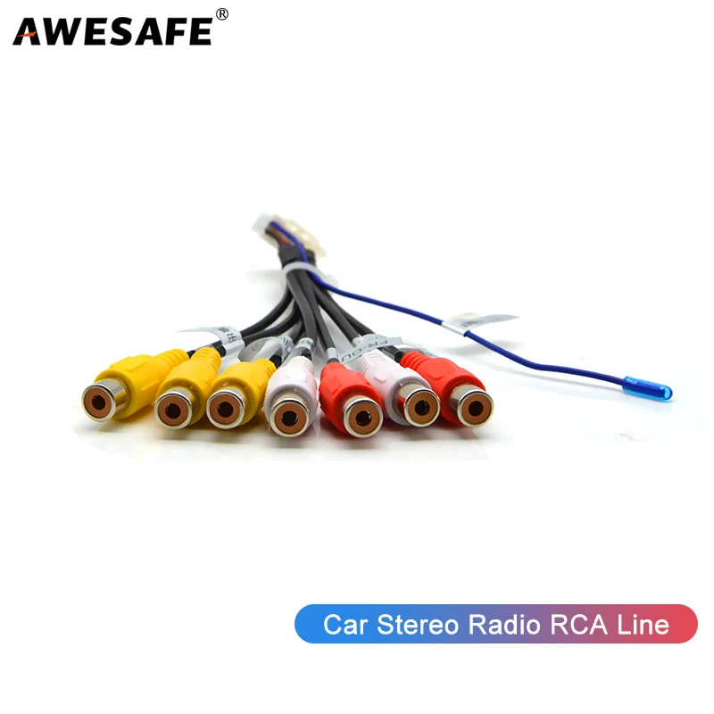 

AWESAFE Car Stereo Radio RCA Output Wire Aux-in Adapter Cable
