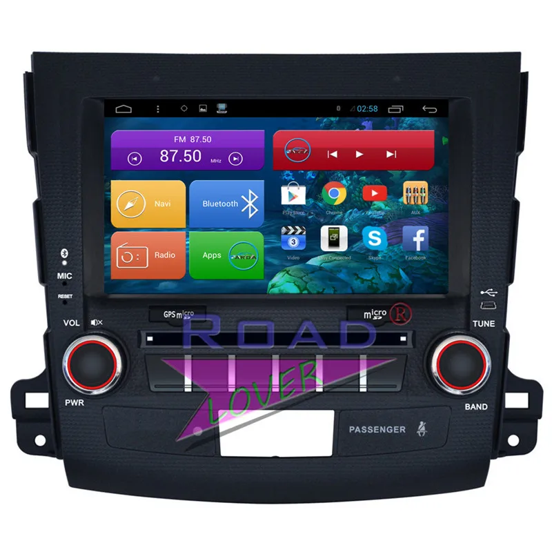 Автомагнитола Roadlover на Android 6 0 для Mitsubishi Outlander 2006 2007 2008 2009 2010 2011 2012 2 Din | Автомобили и