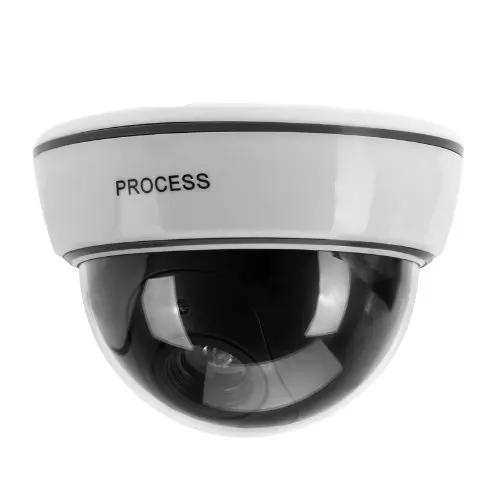 4 x Camara Manikin Security Cameras Dummy Simulated Camera with Blinking LED Flashlight White Black | Безопасность и защита