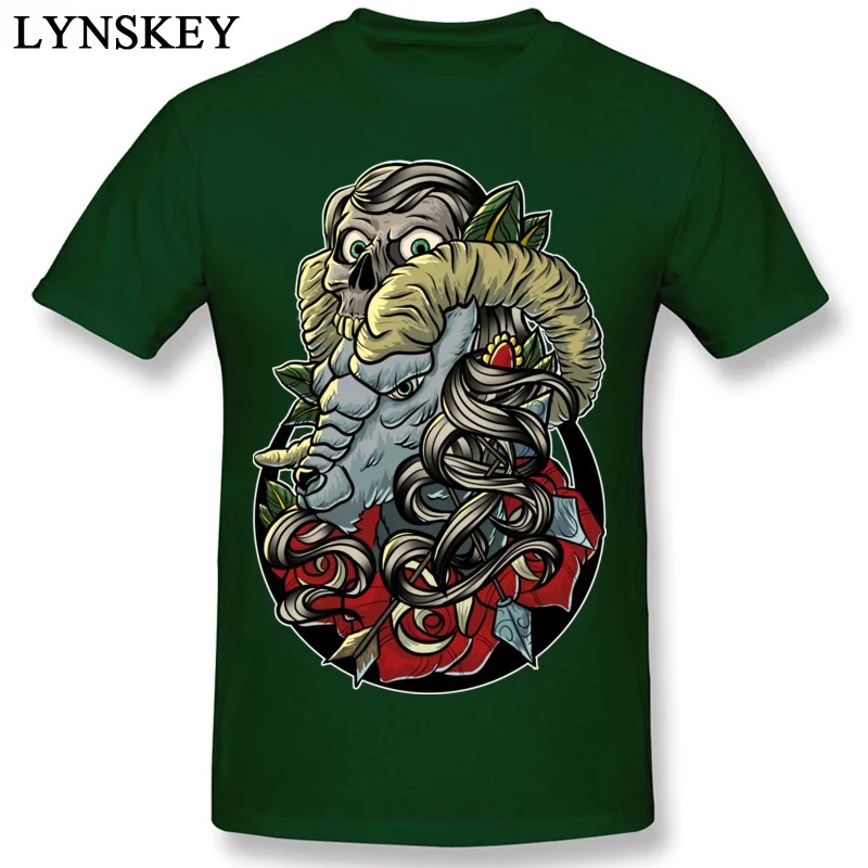 Round Neck 100% Cotton Mens T Shirts Printed On Short Sleeve Tops Shirt 2017 Newest Party Tee-Shirts Catch of Day Top Quality dark green