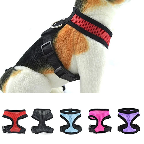 

Dog Puppy Walk Collar Soft Mesh Safety Strap Vest Adjustable Pet Control Harness