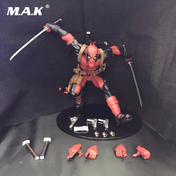 

23cm PVC Deadpool Action Figure Running Ver. with spare parts with Box for Collections Models Kids Toys