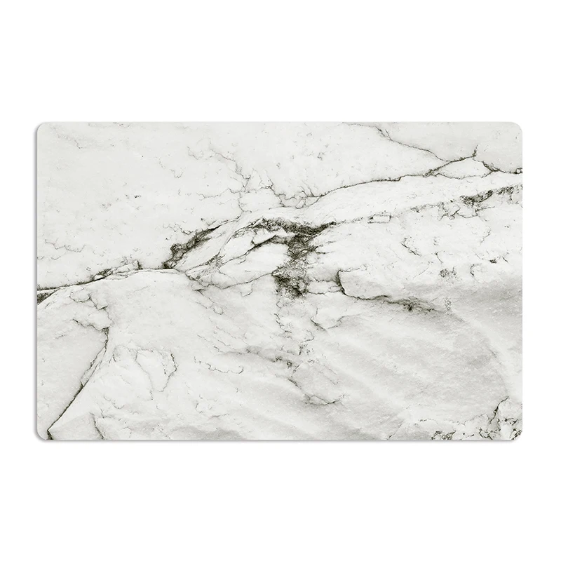 

2PCS PVC Table Mat Waterproof Oil-proof Non-slip High Temperature Heat Insulation Marble Stripe Design Table Mats for Dinner