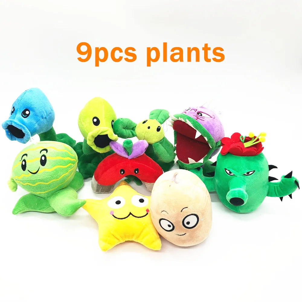 9 шт./лот от 13 до 20 см с изображением героев Plants vs Zombies Растения против Зомби