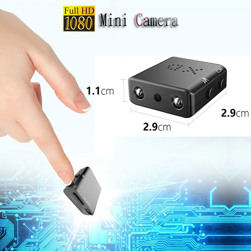 IR-CUT мини самая маленькая камера 1080p HD инфракрасный видеорегистратор ночного видения микро камера обнаружения движения DV камера 0