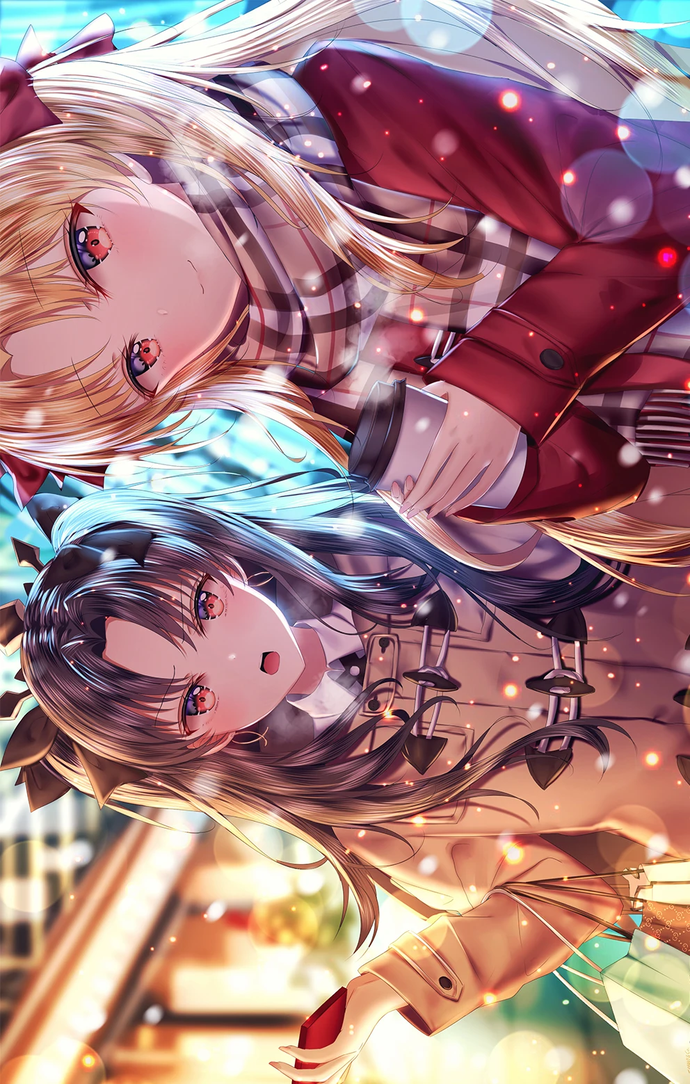 __ereshkigal_and_ishtar_fate_grand_order_and_etc_drawn_by_junpaku_karen__14d56a601b068f4a72d38e807a9d9a2a