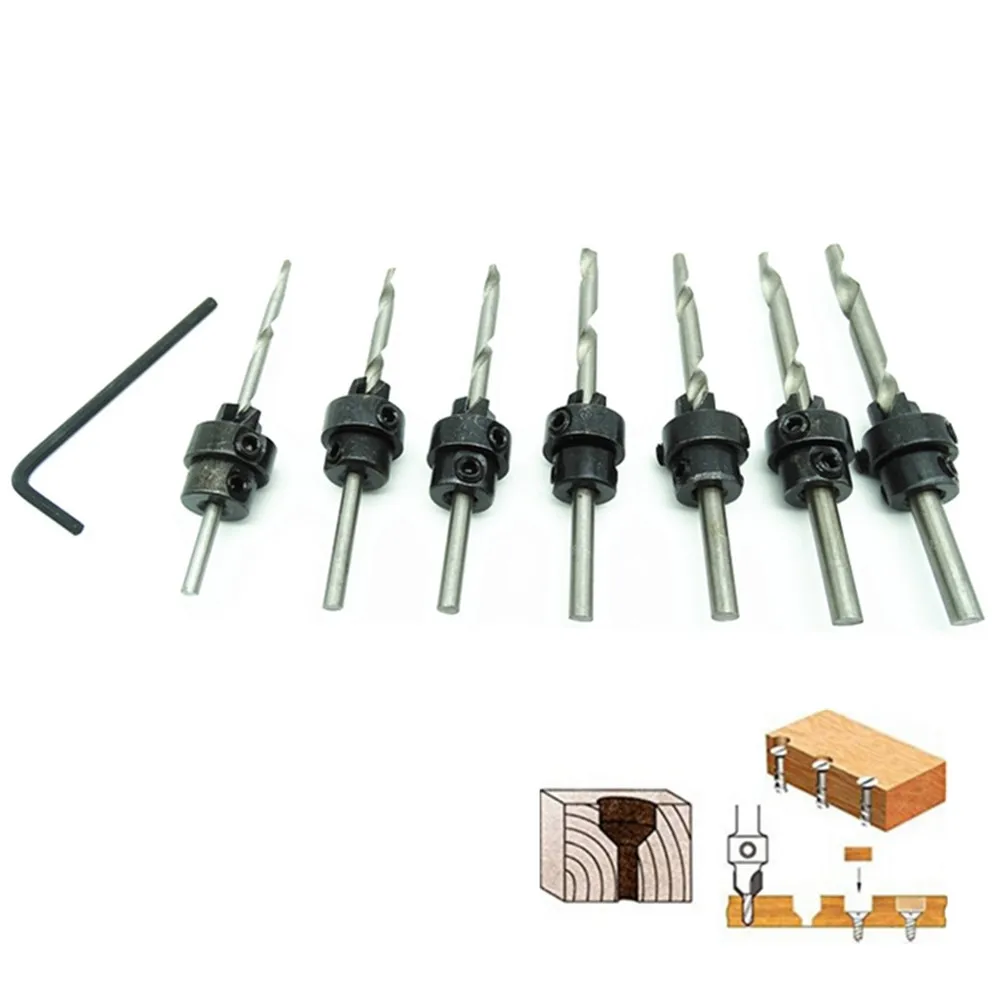 Buy 7pc Countersink Drill Bit Wood Screws Drill Bit