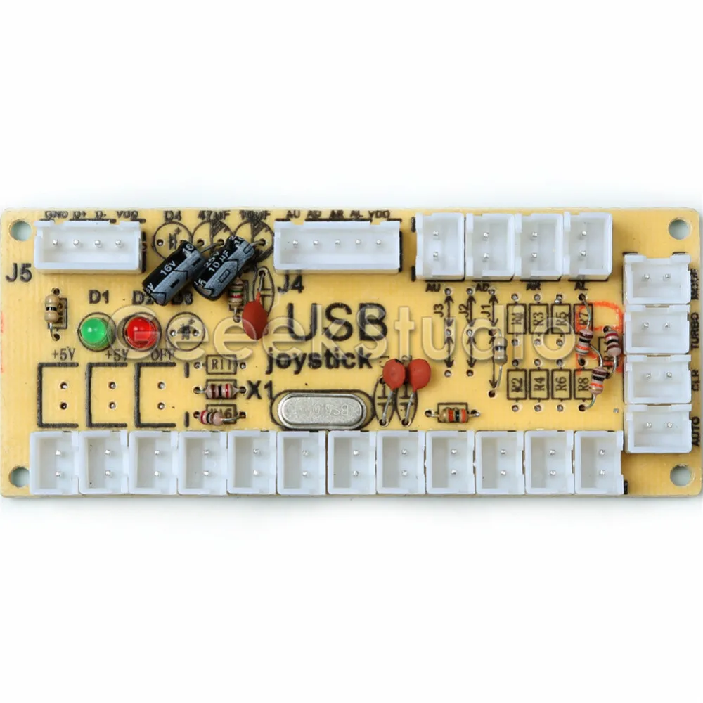 1 плеер аркадная игра машина DIY части для hamma MAME и RetroPie: Zero Delay USB энкодер + Джойстики