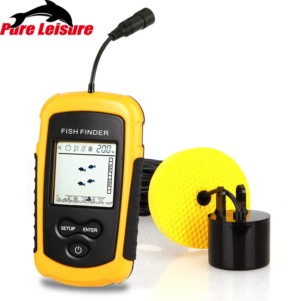 

PureLeisure 2 Inch FF1108-1 Fish Sonar Buscador De Peces Outlife Fish Finder Sunvisor Fishing Finder Alarm Sonar De Pesca FF03