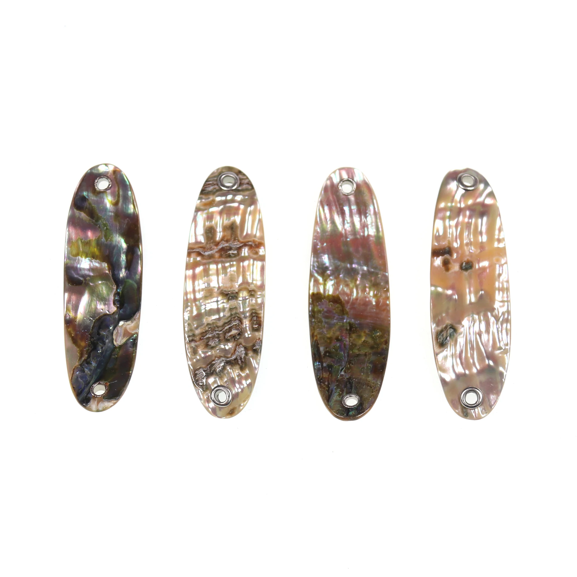 Paua Abalone Shell Spoon for Fishing Lure Strip Natural Abalone Shell Fishing Jig Lure Spoon lures Multiple-size 1PC fishing lure