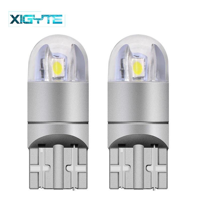

2pcs T10 LED Bulbs White 168 501 W5W LED Lamp T10 Wedge 3030 2SMD Interior Lights 12V - 24V 6000K Red Amber yellow Ice Blue