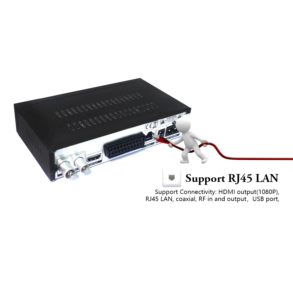 DVB-T2 Signal Receiver of TV Full HD DVB-T Digital Terrestrial receiver DVB T2 H.265/HEVC Tuner with RJ45 Support Dolby AC3 DVB-T2 Signal Receiver of TV Full HD DVB-T Digital Terrestrial receiver DVB T2 H.265/HEVC Tuner with RJ45 Support Dolby AC3