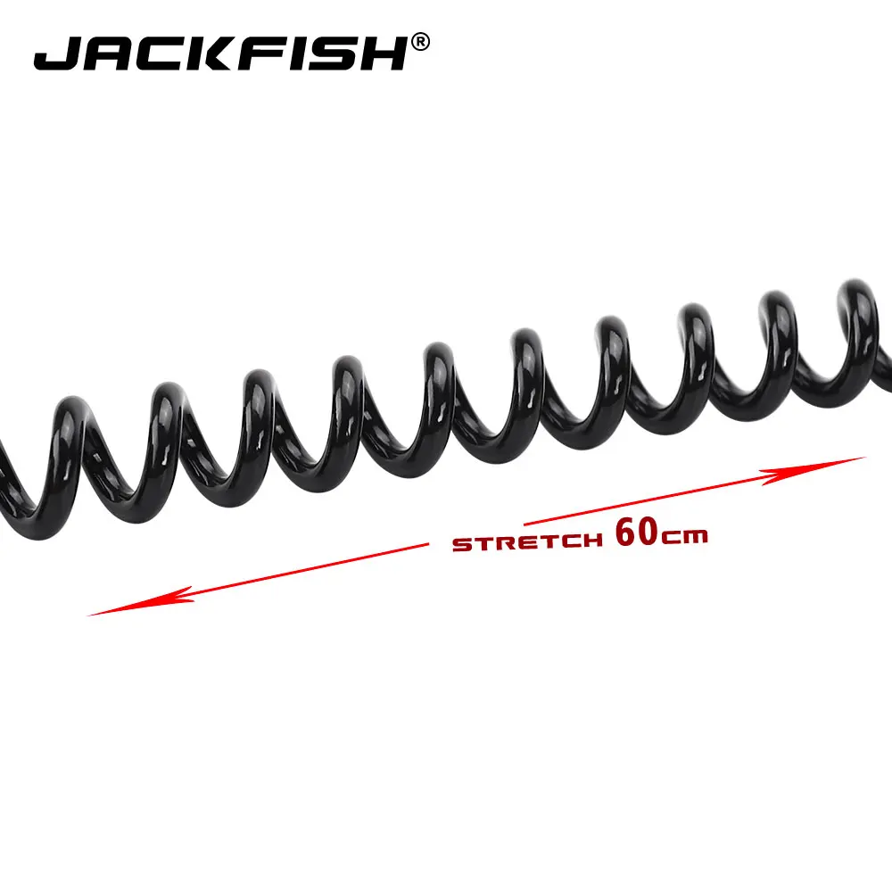 JACKFISH рыболовные удерживающие канаты с карабином для кемпинга безопасный замок стальной проволоки рыболовные веревки рыболовные инструменты, аксессуары