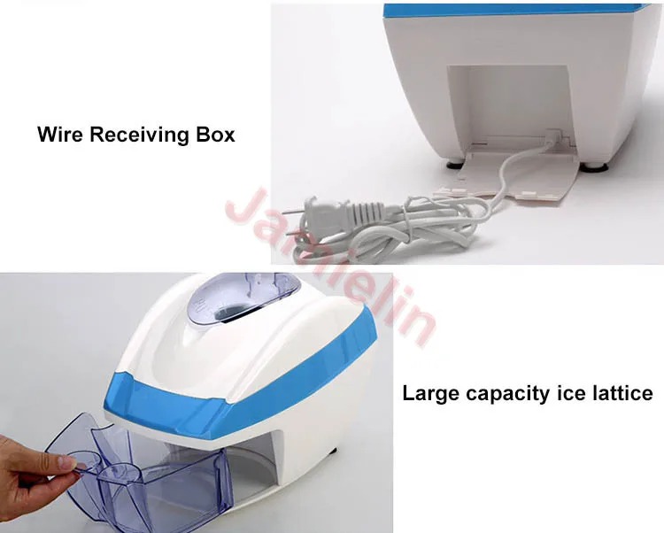 Jamielin Household Electric Commercial Milk Tea Shop Small Ice Crusher Mian Ice Machine Ice maker Freezer