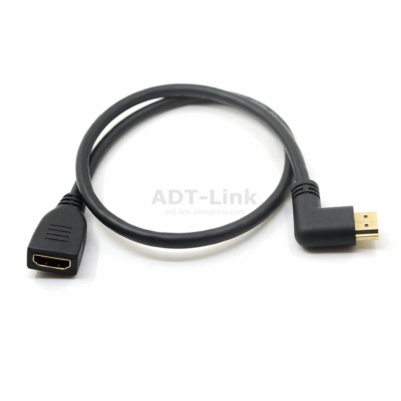 HDMI кабель Мужской к HDMI Женский адаптер 4K конвертер удлинитель 270 90 градусов под прямым углом для 1080P HDTV PC HDMI адаптер