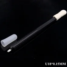 10pcs 0.15MM 18U Shape Disposable Microblading Pen For Eyebrow Permanent Makeup Tools with 7/12/14/17/18U Manual Blades