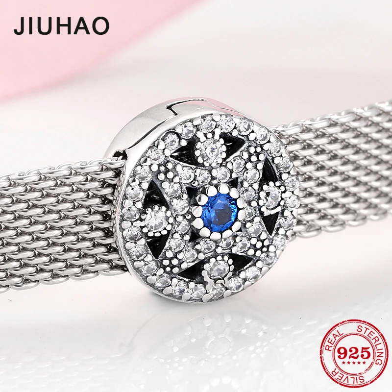 925 Sterling Silver Reflections CZ Clover Bead