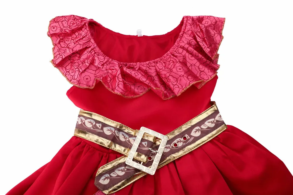 Маскарадный костюм принцессы Елены из авалора для девочек нарядное красное платье принцессы Елены без рукавов для детской вечеринки на Хэллоуин