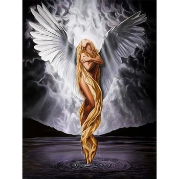 

Diy 5d Diamond Painting Statue of Liberty Diamond Mosaic Picture Angel wings Cross Stitch Embroidery Pattern Handmade Gift