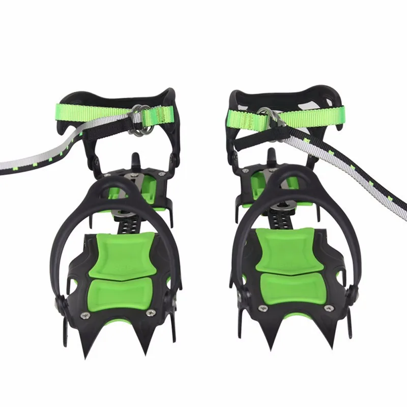 Dispositivo de Tração Picos de Botas de Neve Sapatos de Caminhada Slip com 14 Chuteiras Crampons Gelo Neve Grips Anti Escalada Caminhadas Gelo Pesca 7 Esporte e Lazer