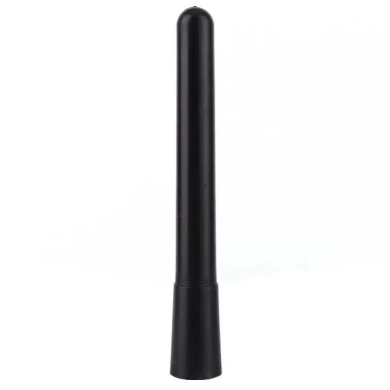 

Polished Black Aluminum Screw Type Stubby Short Car Antenna AM/FM Radio