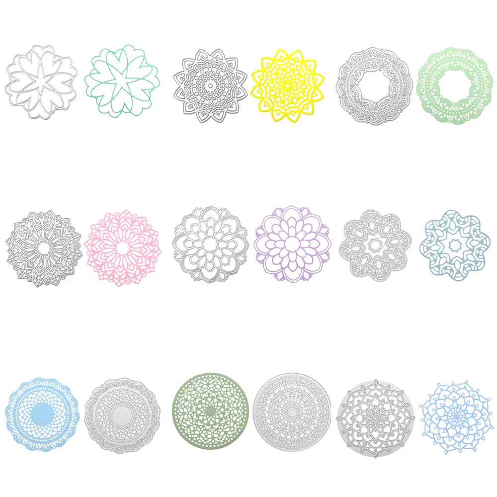 

Round Circle Flower Cutting Dies Stencil DIY Craft Dies For Scrapbooking Photo Album Paper Card Metal Cutting Dies