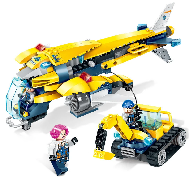 283 шт детские строительные блоки игрушки Совместимые Legoingly city Engineering spar squad