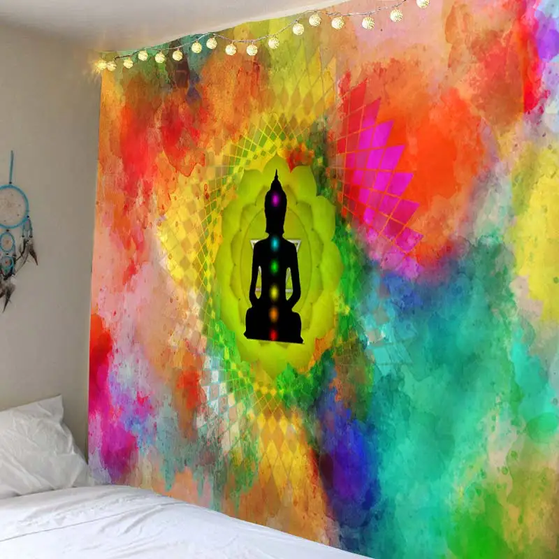 Watercolor Starry Sky Decor Psychedelic Tapestry Wall Hanging Indian Mandala Tapestry Hippie Chakra Tapestries Boho Wall Cloth Watercolor Starry Sky Decor Psychedelic Tapestry Wall Hanging Indian Mandala Tapestry Hippie Chakra Tapestries Boho Wall Cloth