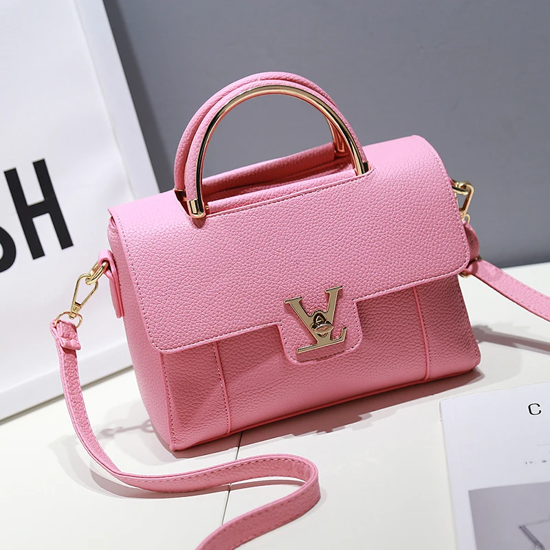 

ladies bag fashion designer leisure bag luxury brand v metal handbags purses ladies handbags shoulder bags lady messenger bag