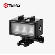 Tolifo HF-0301 Dimmable Waterproof Underwater LED Video Mild with Constructed-in Battery Diving Fash Mild for Gopro Sjcam Xiaomi yi